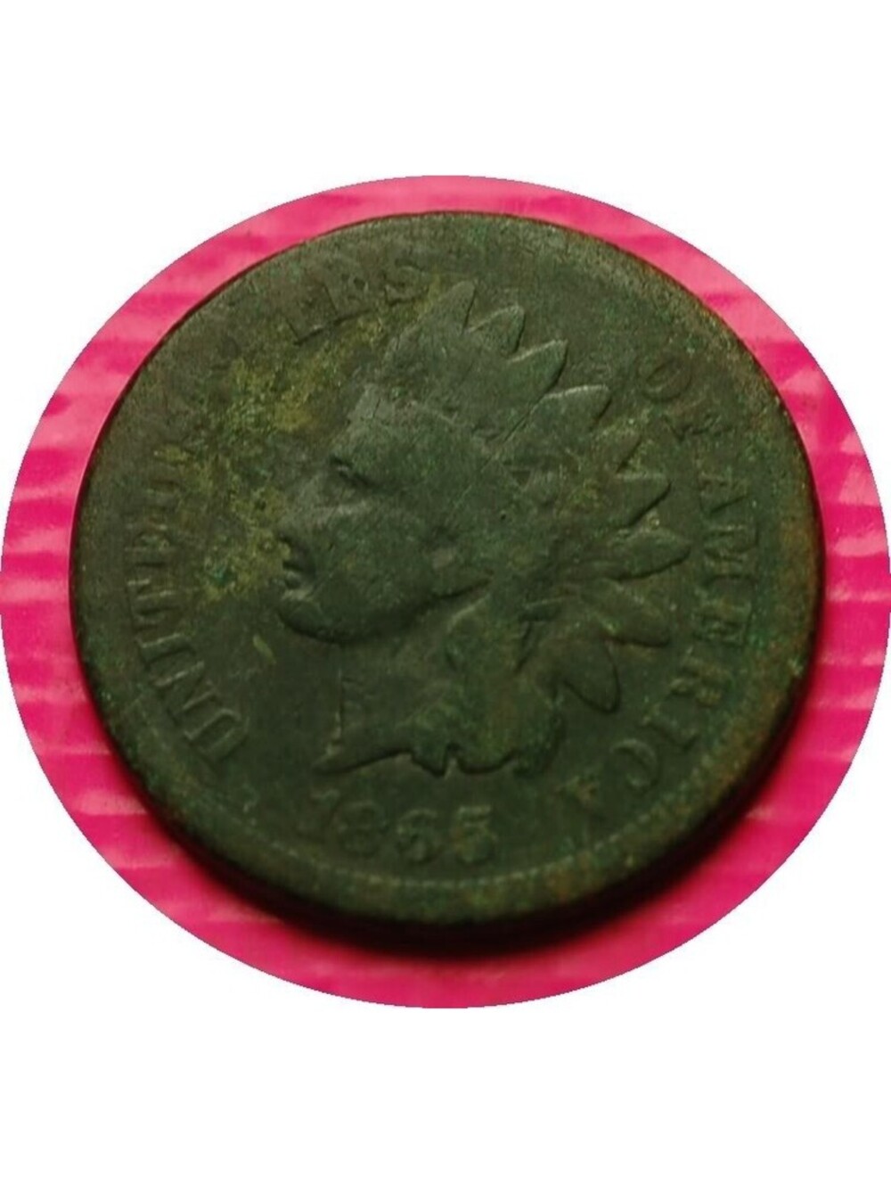 W451 1865 Indian Head Cent Penny 1c - Check Out Our Store old coin money collect